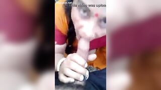 आंटी ने खेत में लंड चूसा