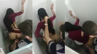 ओन साईट पर गई एनआरआई लड़की की स्टाफ टॉयलेट में चुदाई