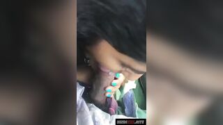 नयी तमिल ऑफिस गर्ल ने कार में लंड चूसा