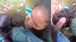 जंगल में बॉयफ्रेंड के लंड को चुस्ती हुई लड़की का एमएमएस