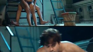 भारती झा की चूची दबा के छत पर चुदाई