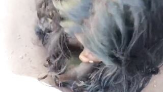 बाथरूम में लंड को धो के चूसती बिहारी वाइफ का वीडियो