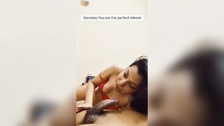 पति को ब्लोजॉब दे पत्नी ने मुँह पे गिराई माल और खा गई
